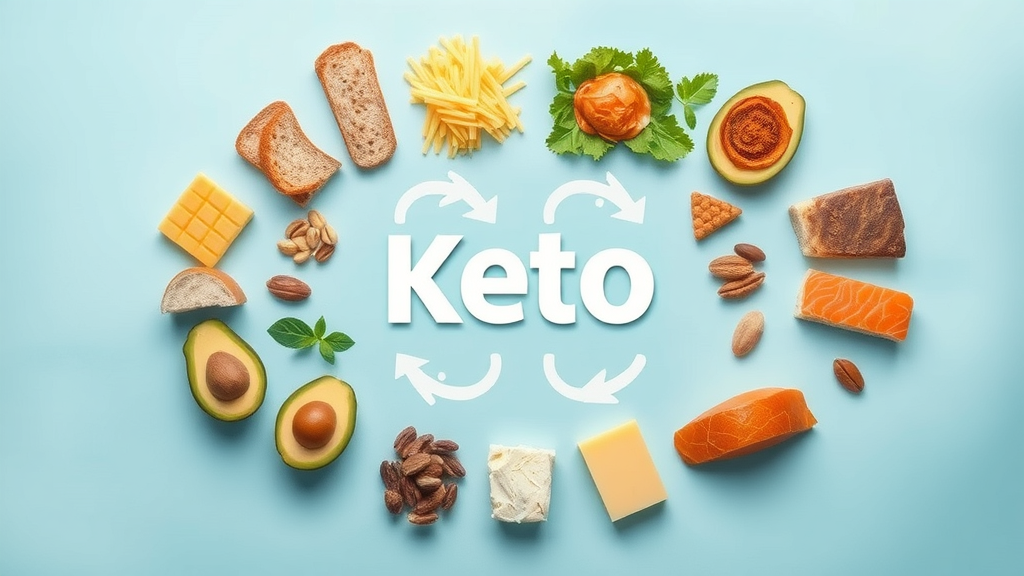 Keto diet food swap infographic illustrating fast results and metabolic change.